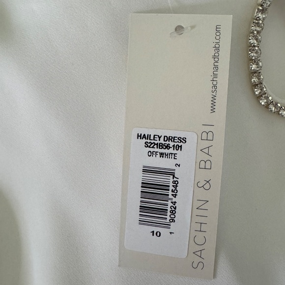 SACHIN & BABI Hailey Bead-embellished Minidress-Off White-size 10-NWT - Picture 5 of 8